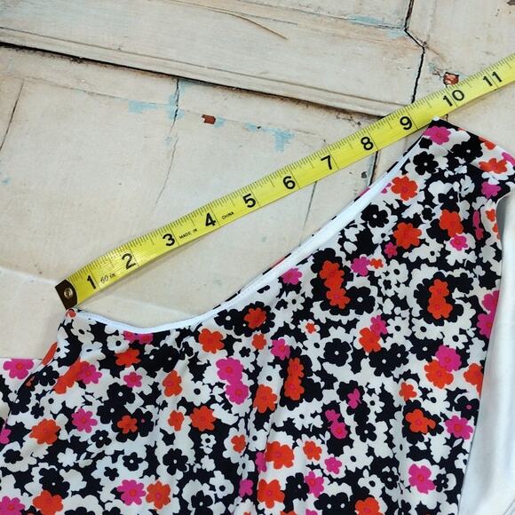 Tommy Hilfiger Navy Pink Orange Floral Flower Summer Stretchy Plus Size Dress 14 - Picture 11 of 14